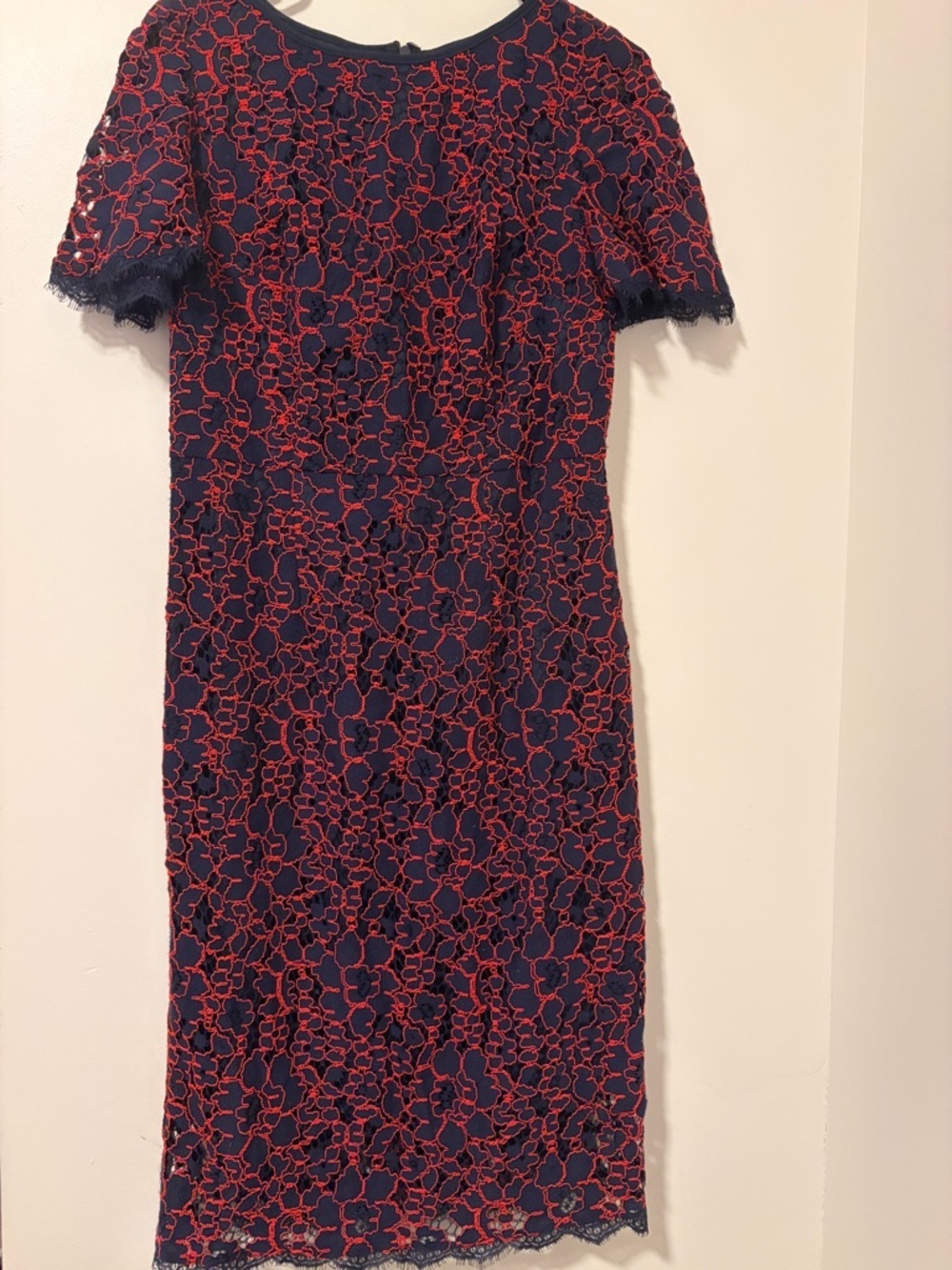 Adrianna Papell Wedding Guest Cocktail Lace Floral Dress Size 6